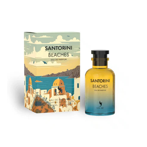 Santorini Beaches Volare 100ML – Perfume Unisex, Frescura Mediterránea y Sofisticación